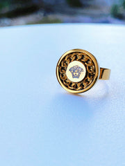 VERSACE 18k Gold Plated Stainless Steel Jewelry